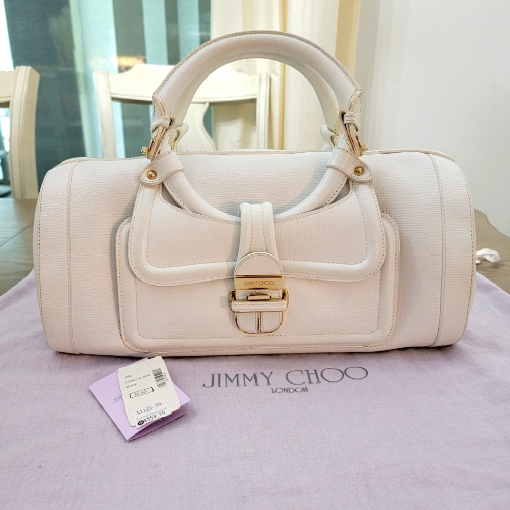 Jimmy choo white handbag
